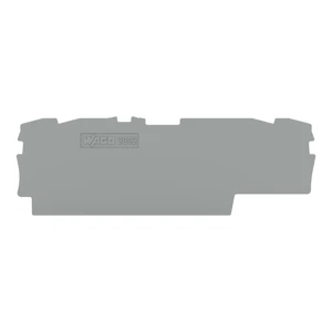 wago Ende- og mellomliggende plate for 2x02-18xx