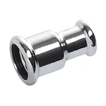 PRESS REDUCING COUPLING F/F CU 15x12 CHROME SANHA