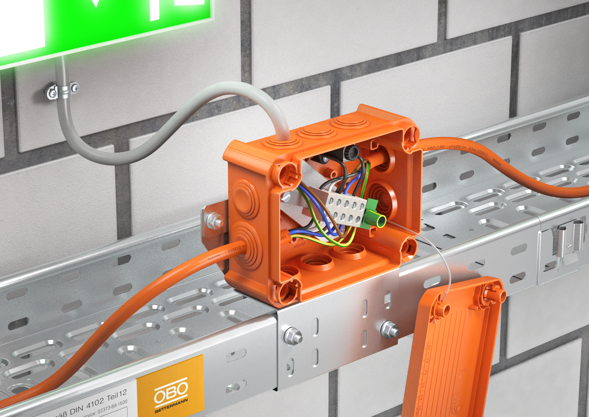 obo bettermann Fire resistant junction box t 100 ed 6-5 a, ip66, e30/e90