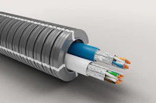 PREWIRED CABLE-HF 25HF-A 2CAT6A U/UTP Dca 50m