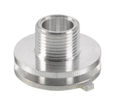 CONNECTOR NIPPLE M10X1 FIXED BRIGHT 8 MM