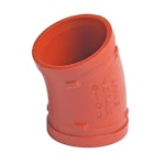 Elbow grooved 22,5 DN32 Style 12 Orange