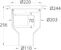 purus Floor drain vertical purus heavy 110e untrapped cast iron