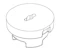 nv Cover 115mm with hole 60457