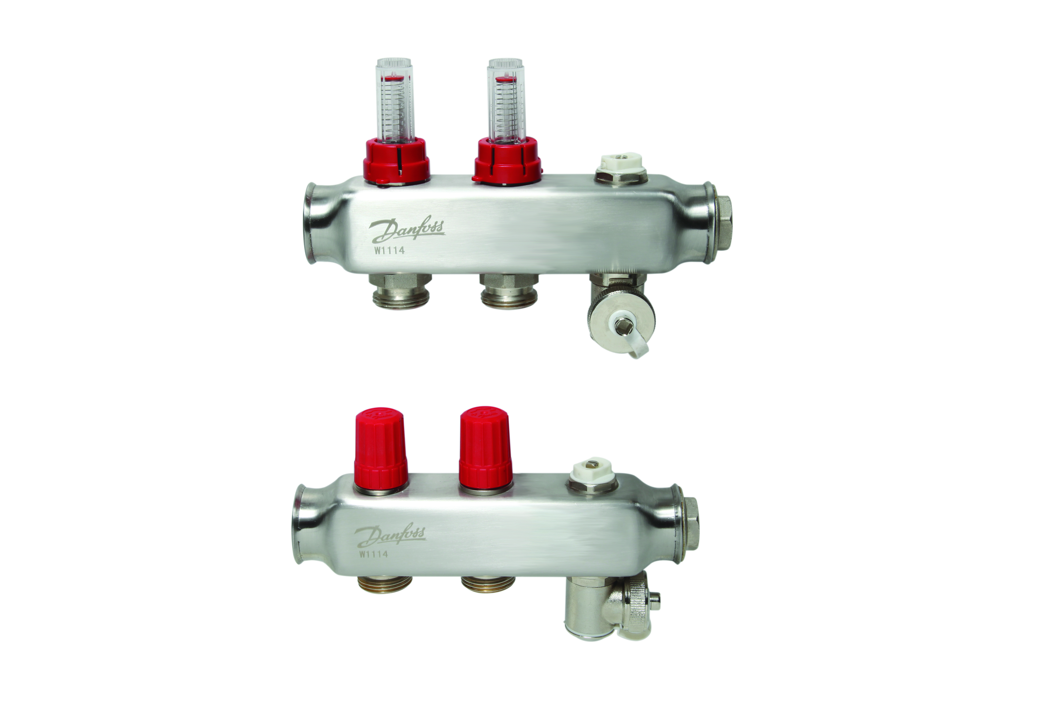 FÖRDELARE DANFOSS 2-ANSLUT. MED FLÖDESMÄTARE
