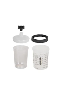 mirka Paint cup system mirka 180ml, filter lid 125um 50st