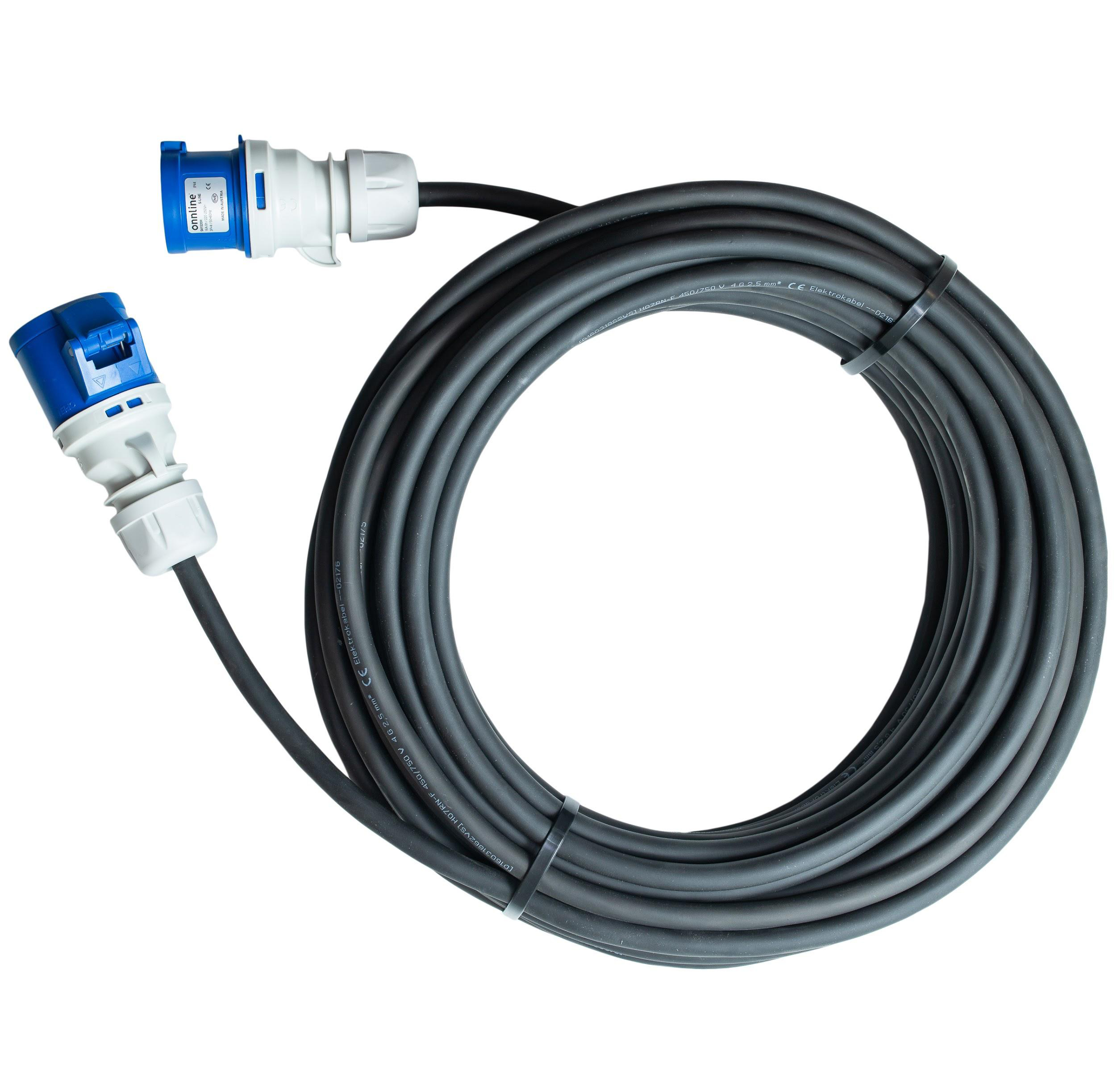 onnline Onnline cee skjøtekabel 25m h07rn-f 16a 4g2,5mm2 230v ip44