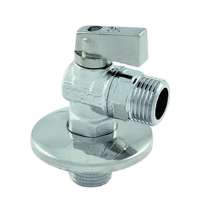 tiemme Nurk kuulkraan messing 1/2"vk x 1/2"vk kroom deco