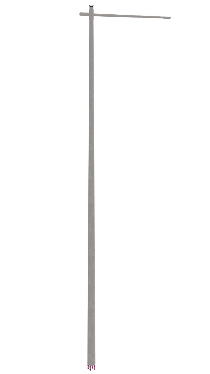 ESV-MAST 12M ENKEL ARM ESV A120 E35