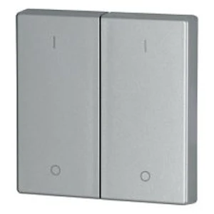 eaton Glanset vippe sølv dobbel - 1/0