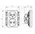 abb Socket outlet jussi 2-gang 0-class 302ucp