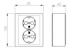 abb Impressivo socket outlet surface 2-way 402ea-84p white