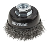 CUP BRUSH IRONSIDE M14 75MM CRIMPED INOX