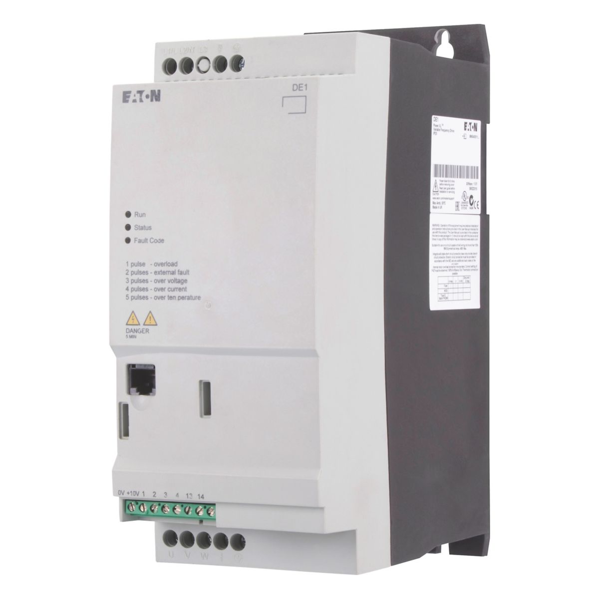 DE1 1~/3~240V 9,6 A 2,2 KW/3HP DE1-124D3FN-N20N