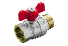 KUULKRAAN MESSING LIBLIK 1"1/4 S/V PN25 NIKKEL