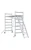tikli Stepladder for scaffolds 6-st 6-stepladder professional use