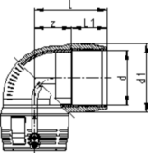 georg fischer Electrofusion elbow gf 75x90 pn16 water