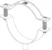 obo bettermann Distantsklamber m6 avaga asg 732 63 a4 53-63mm e30-e90