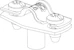 obo bettermann Distantsklamber m6 avaga asg 732 6 a4 5-6mm e30-e90