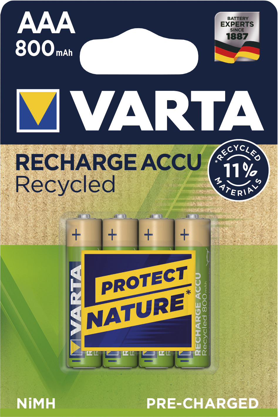 VARTA RECH.ACCU RECYC. AAA 800mAh BLI 4