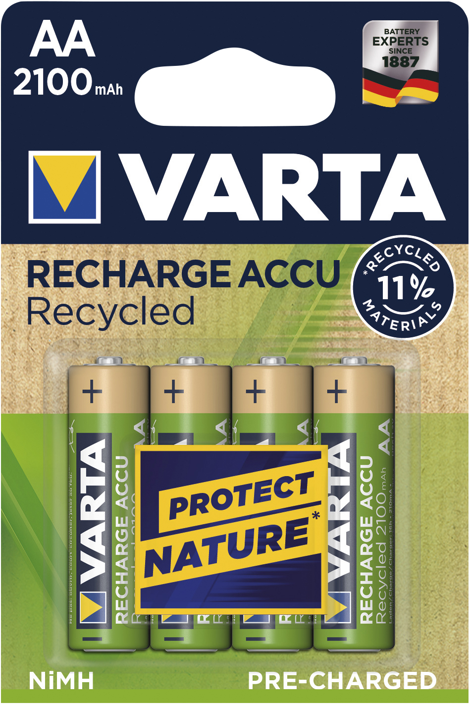 VARTA RECH.ACCU RECYC. AA 2100mAh BLI 4