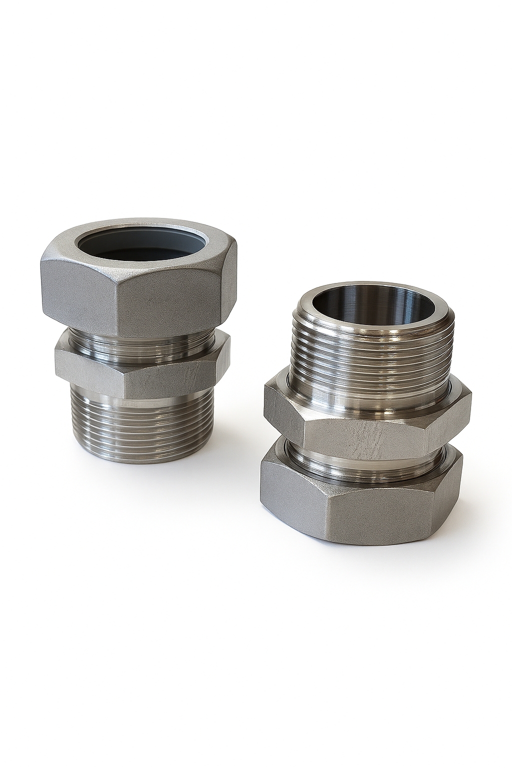 MALE STUD COUPLING L D08 R1/4 1.4571