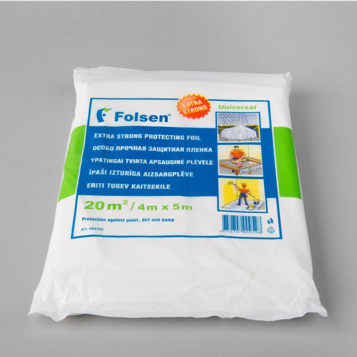 PLĖVELĖ EXTRA STRONG 4X5M 50µm FOLSEN