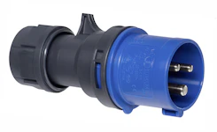 ONNLINE CEE PLUGG 3P, 16A, 230V 6H, BLÅ IP44