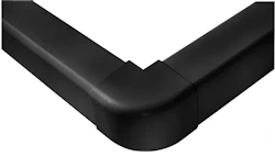 AC DUCT BLACK ARTIPLASTIC 80X60 EXTERNAL ELBOW