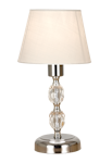Johanna bordlampe krom/hvit E14