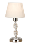 Johanna bordlampe krom/hvit E14