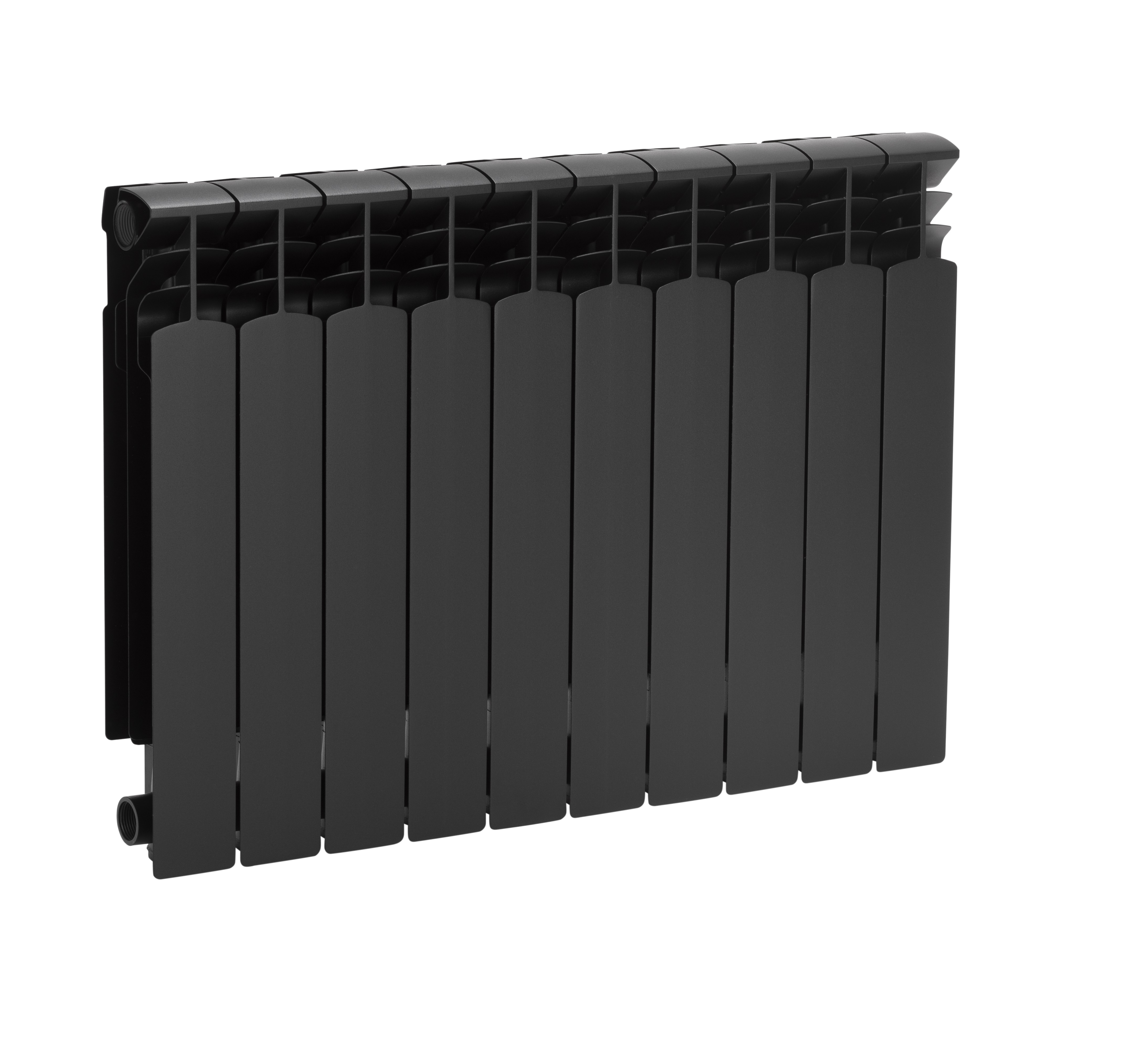 ALUMIINIUM RADIAATOR G500F 10 RIBI MUST