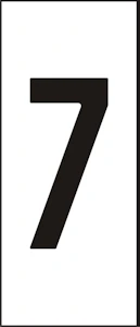 hammarprodukter Märksystem h25 vit siffra 7