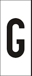 MÄRKSYSTEM H25 VIT BOKSTAV G
