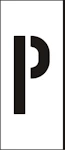 MÄRKSYSTEM H25 VIT BOKSTAV P