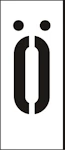 MÄRKSYSTEM H25 VIT BOKSTAV Ö