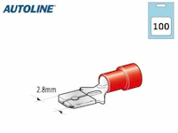 CABLE TERMINAL 2,8MM MALE RED 100PCS