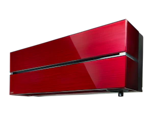 mitsubishi electric Kaiteki varmepumpe 6600 rubinrød innedel - versjon 2