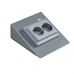 SOCKET OUTLET PRO 2S/ 16A/ IP20/ PPJ/ ALU