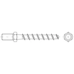DISTANSSKRUV ZN M8x40 10ST