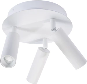 unilamp Gyro rondell 3x6w 2700k hvit utenpåliggende