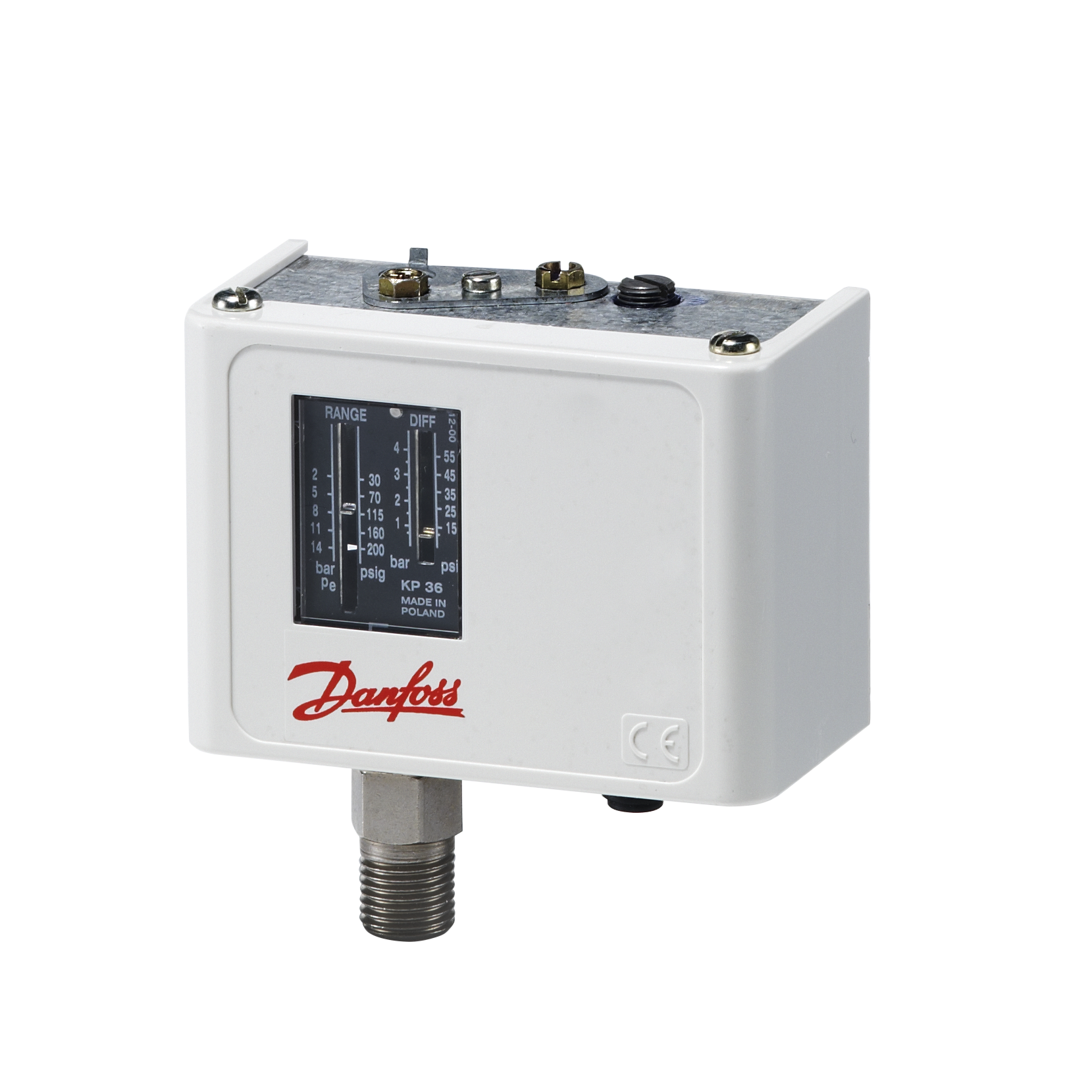 PRESSOSTAAT KP35 -0,2-7,5bar DIF. 0,7-4bar 1/4"