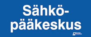 suomen turvakilvet Skylt elhuvudcentr. mu 120x300
