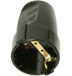 JÄTKUPISTIKUPESA MAANDUSEGA MUST 16A 250V