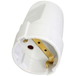 EXTENSION SOCKET OPAL PRO EARTHED WHITE