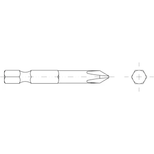 bufab Bits 2pce h2-50mm hardened