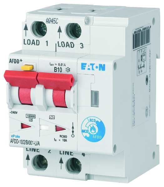 eaton Vikavirtajohdonsuojakatkaisija afdd-10/2/b/001-li/a