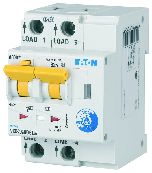 eaton Vikavirtajohdonsuojakatkaisija afdd-25/2/b/003-li/a