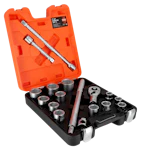 SOCKET SET BAHCO SLX17 3/4IN