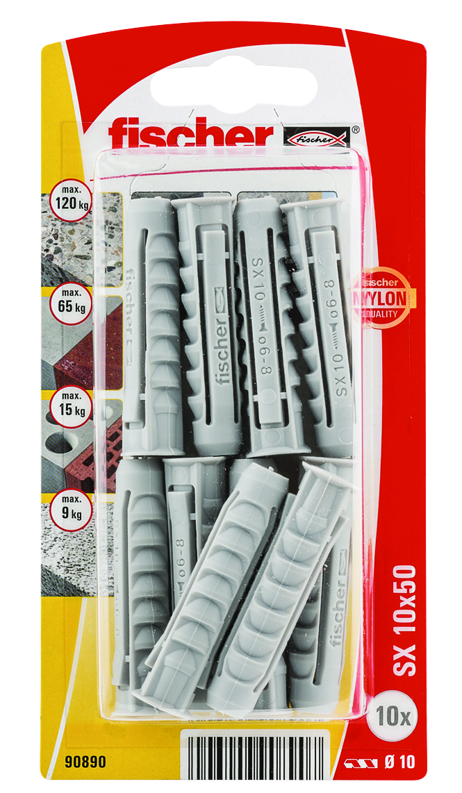 fischer Nylonplugg fischer sx 10x50 k nv 10st